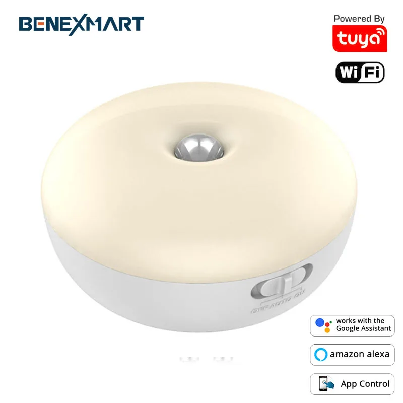 

Tuya WiFi Night Light PIR Motion Sensor Light Infrared Remote Control in Smart Life APP Body Lamp Smart Home 110V 220V