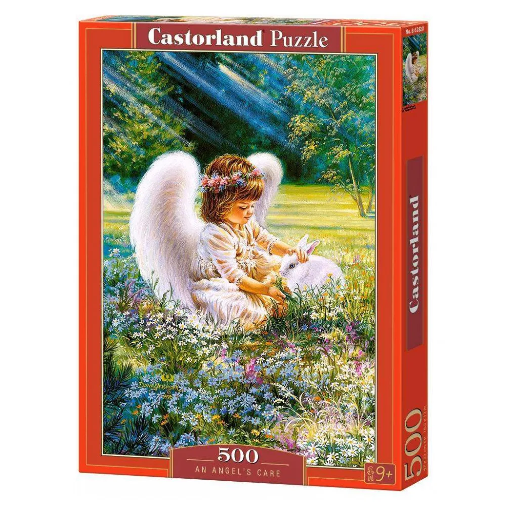Пазл Ангел с зайкой Castorland 500 деталей