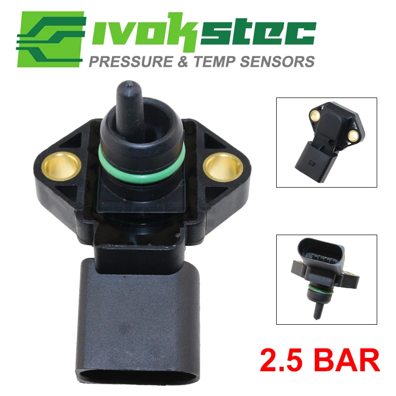 Датчик для AUDI A2 A3 A4 A6 TT 1 2 4 8 T 9 5 TDI 0281002177 038906051 бар|sensor sensor|sensor pressuresensor map |