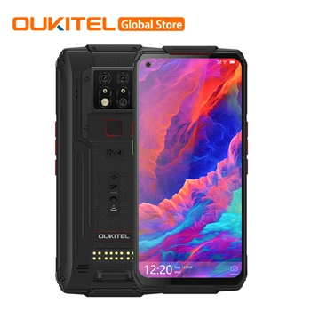 OUKITEL WP7 6.53"FHD 19.5:9 Android 9.0 MT6779 Octa Core 9V/2A 8000mAh 48MP Cameras 8GB 128GB NFC Mobile Phone ddr5 ram