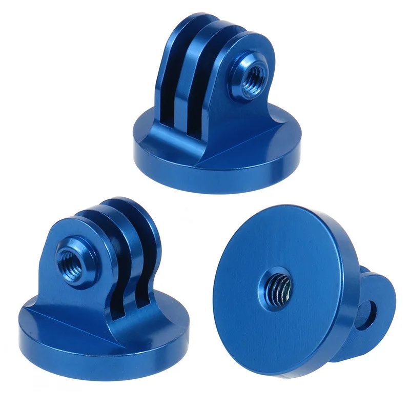 1/4 Inch Screw Hole Tripod Mount CNC Adapter For GoPro For DJI OSMO Action Adapter Camera Accessories Aluminum Alloy New