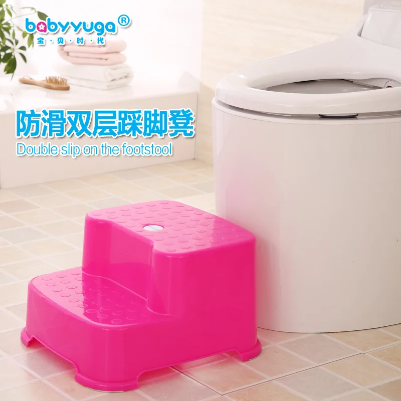 

Children Multi-functional Toilet Stool CHILDREN'S Double Layer Small Stool Baby fang hua deng Footstool Chair zuo bian deng