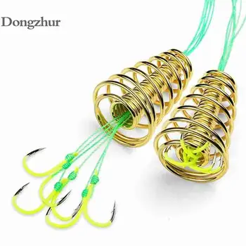 BEST OFFER ❤️ High Carbon Explosion Hook Carp Spherical Feeder Bomb Proof Hanging Fishing Hooks Tool Spring Anti-winding Explosion Hook 1pc - discount item 20% OFF Sports & Entertainment