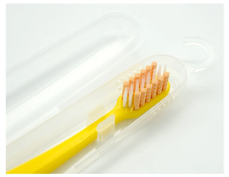 Баннер для взрослых ручная зубная щетка со спиральной щетиной и ультра мягкой щетиной с чехол для зубной щетки