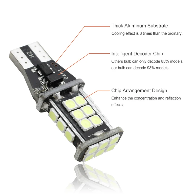1 X Seat Leon MK3 T15 REVERSE LED Birne W16W 921 30 Smd 3020 FEHLERFREI