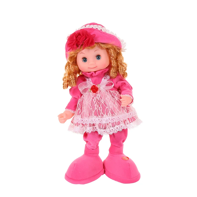 Dance girl doll electronic doll weeding dress girl Dancing and Music toy toddler doll kids toys for children educational toy - Color: JX-253