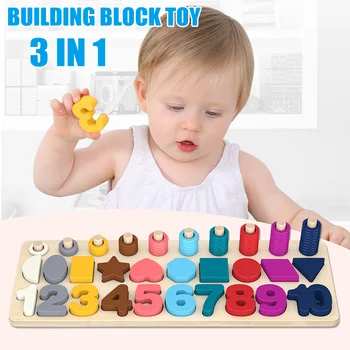 

Kids Math Number Geometric Matching Game Toy Recognition Intellectual Traning Education BM88