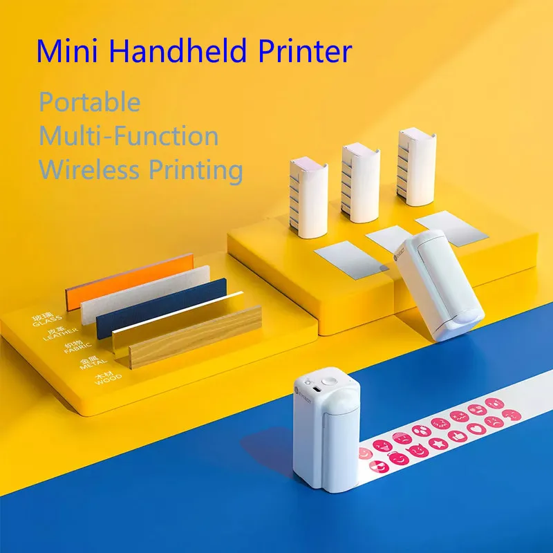 Ручной принтер PrintPods умный струйный портативный маленький мини-этикетка для