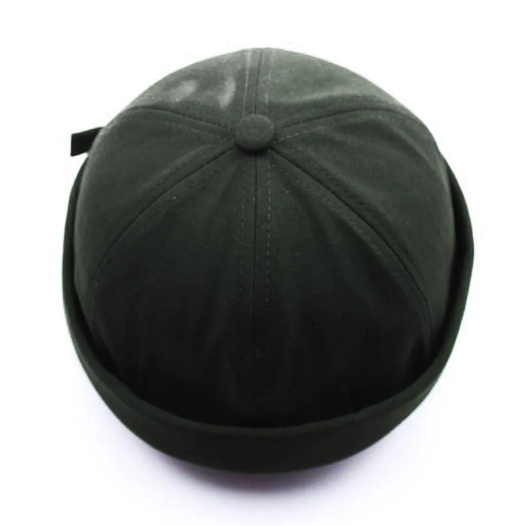 CHAMSGEND шляпа мужская шапочка из спандекса Повседневная Docker моряка механика полыни сплошной цвет шапки для женщин головной убор моряка - Цвет: Green