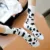 Полосатые носки забавный коровий принт белый мультфильм calcetines уютный harajuku skarpetki damskie милые животные chaussettes kawaii счастливый носок