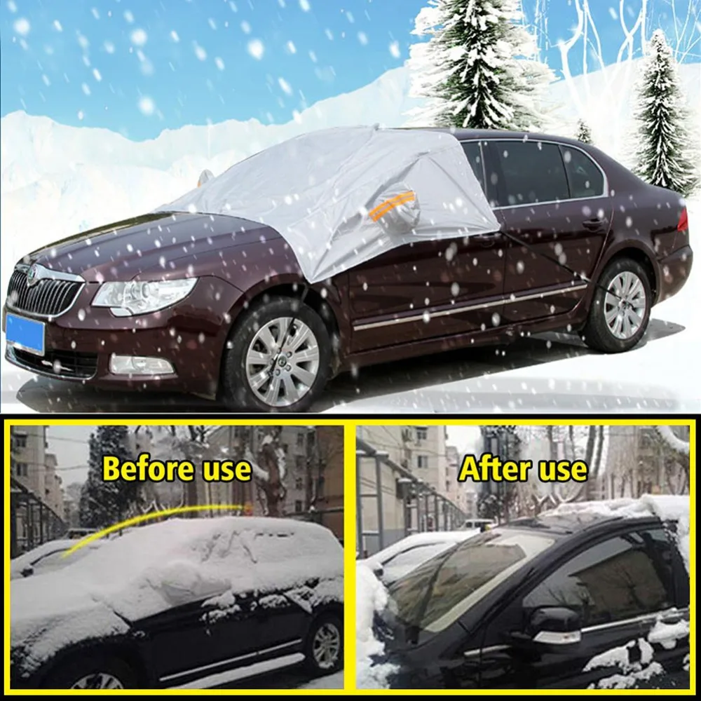 Автомобильные аксессуары, ветровое стекло, снежное покрытие с зеркальным покрытием, переднее лобовое стекло, солнцезащитный козырек, погодостойкий чехол 90," x 54"