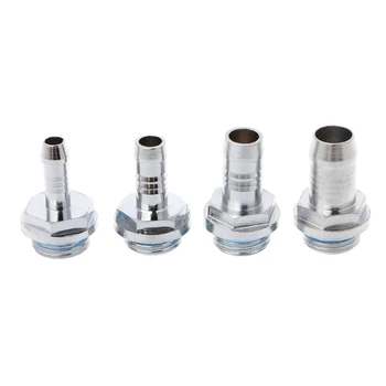 

G1/4" Thread Brass Hose Connector For PC Water Cooling System OD 6/7.2/9/11mm