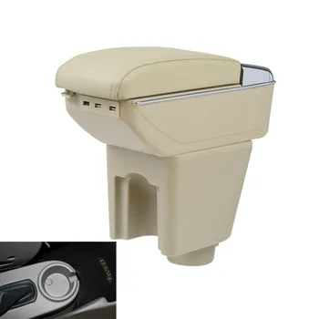 

central armrest SPACE+LUXURY+USB armrest box central Storage content box with cup holder USB FOR CHEVROLET AVEO LOVE