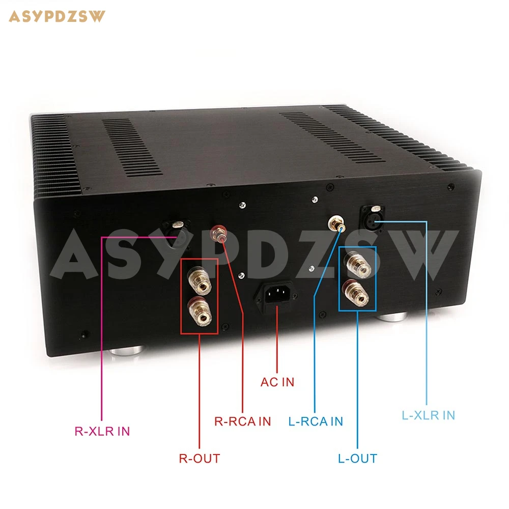 HI-END PASS A3 Pure Class A power amplifier Support XLR /RCA Input 30--60W 4--8 ohm inverting amplifier