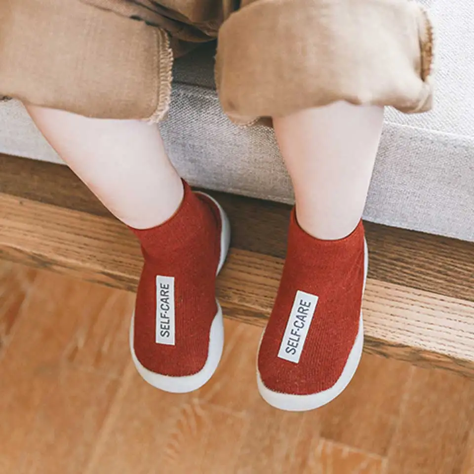 

2019 Fashion Baby Socks Rubber Soles Infant Sock Newborn Autumn Winter Children Floor Socks Shoes Baby Girls Boys Anti Slip Sock