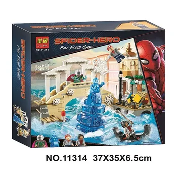 

11314 Spider Man Hydro Man Attack 471pcs Building Blocks Compatible With Legoinglys 76129 Bricks The Avengers Super Heroes