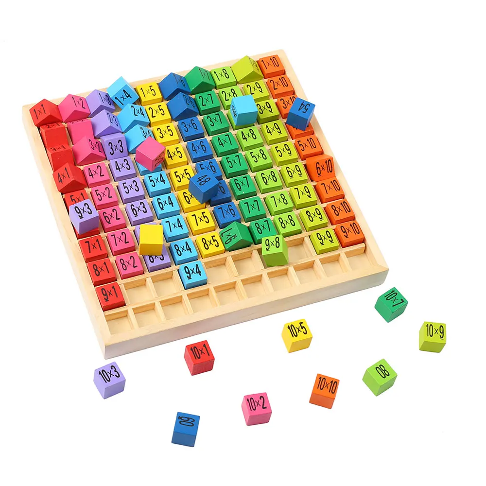 

Baby Wooden Digital Toys for Children Baby Toys 99 Multiplication Table Math Arithmetic Teaching Aids for Kids Educational
