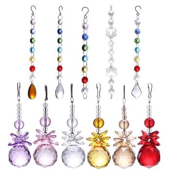 

K9 DIY Crystal Sun Catchers Chandelier Crystals Ball Prism Pendant Rainbow Maker Hanging Chakra Cascade Suncatcher Hot Sale
