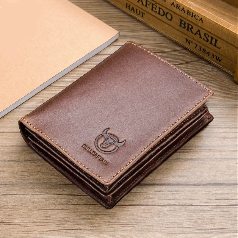 

MYT_0246 Men short wallet Gift Leather multi-card head layer coinskin photo album driving plus circumference Card Holder wallet