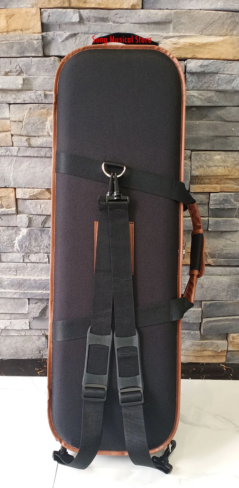 Estojo para Violino com Higrômetro Multicolorida de Veludo Dentro de Caixa 2 com Quadrada com 4 e 1 Caixa Quadrada Dourado 3 2 com - 4 - Image 5