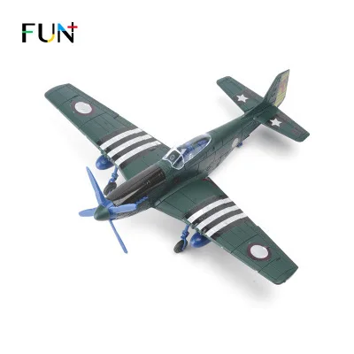 22cm 4D Diy Toys Fighter Assemble Blocks Building Model Airplane Military Model Arms WW2 Germany BF109 UK Hurricane Fighter diy house kits Model Building Toys