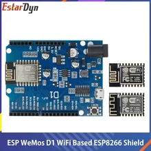 Inteligente eletrônica ESP-12F/12e wemos d1 wi fi uno baseou esp8266 escudo para arduino ide compatível