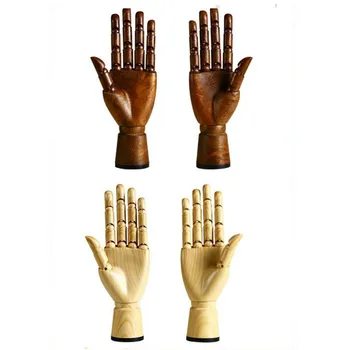 

1pcs Wood or Brown Right or Left Hand mannequins Male model show Glasses watch tie shoot props men dummy
