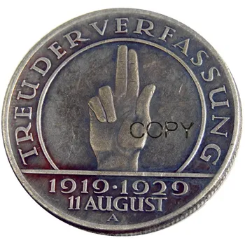 

Germany weimar republic 1929A 5 reichsmark Silver Plated Rare Copy Coin