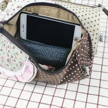 Кошелек с принтом в горошек Повседневная парусиновая сумка для мобильного телефона в настоящее время доступна на молнии мультфильм Удобная Женская сетка клатч