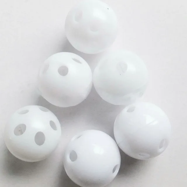 10pcs 28mm Squeaker Plastic Rattle Bell Ball Baby Toys DIY Rattle Beads Noise Maker Baby Nursing Bracelets Necklace Children Toy 6