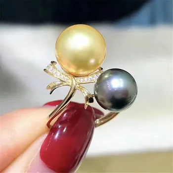 

Pearl Ring Settings, Fashionable Ring Findings, Adjustable Size 925 Silver Ring Jewelry DIY making No Pearl Free Shipping