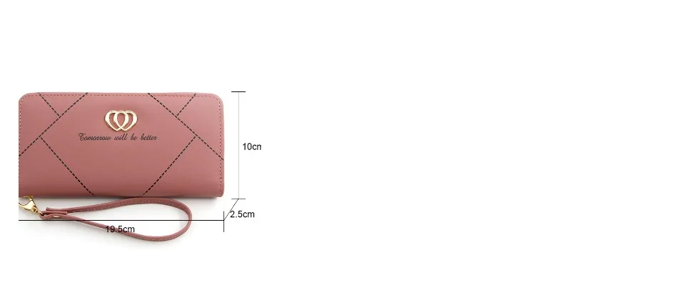 Женский Длинный кожаный бумажник porte monaie femme domppet кошельки carteira slim carteras para mujer billetera porte feuille2019