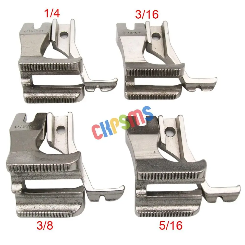 1SET #U192W U193KW Double Welt Foot Set Fit For Consew 205RB / Juki DU 141 DU 11