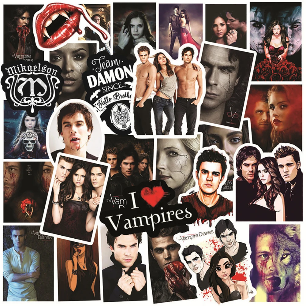 50PCS/set American TV series The Vampire Diaries character