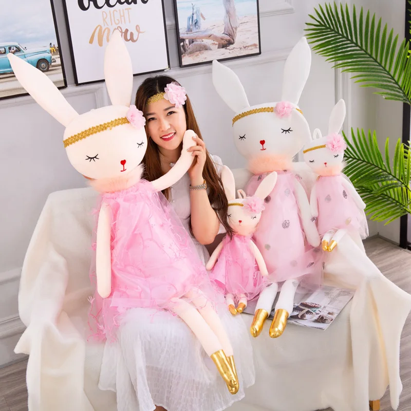 

New Style Software Meimei Rabbit Plush Toy Cute Princess Veil qun tu Doll GIRL'S Heart Doll Gift