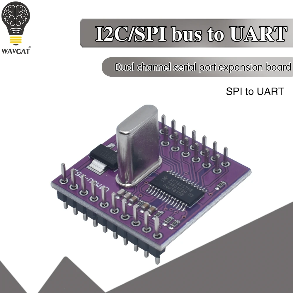 1 шт. CJMCU 752 SC16IS752 I2C/SPI интерфейс шины к двухканальному модулю преобразования
