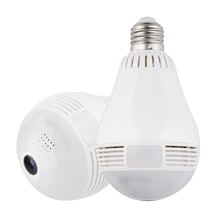 360 Degree LED Light 1080P Wireless Panoramic Home Security Security WiFi CCTV Fisheye Bulb Lamp IP Camera Baby Monitor