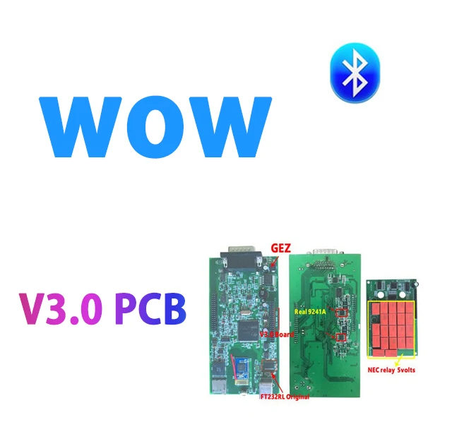 10 шт.+ DHL чехол V5.008 R2 с keygen Bluetooth для автомобилей грузовиков obd2 сканер OBDII Для delphis - Цвет: usb with bluetooth