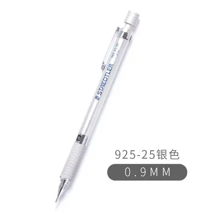 925-25 0.9mm Немецкий STAEDTLER 925 25/35 металлический стержень для рисования автоматический подвижный карандаш металлический стержень для рисования карандаш 0,3/0,5/0,7/0,9 - Цвет: 925-25 0.9mm