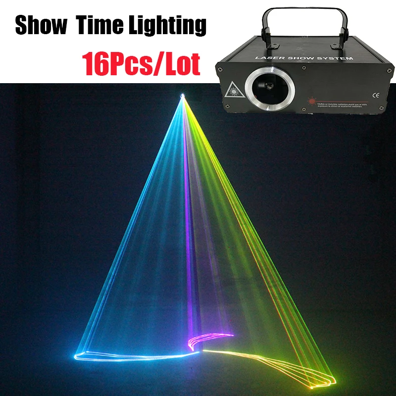 

16Pcs/Lot Dj Lazer 500mw RGB cartoon line Laser animal flower dance Scanner Light Home Party DJ Stage Lighting KTV Show laser