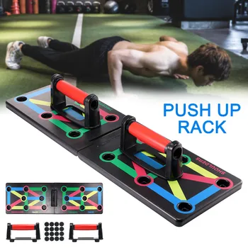 

9 In 1 Push Up Board Board With Handle Foldable Muscle Exercise Body Building Fitness Equipments Comprehensive Push Up Stand