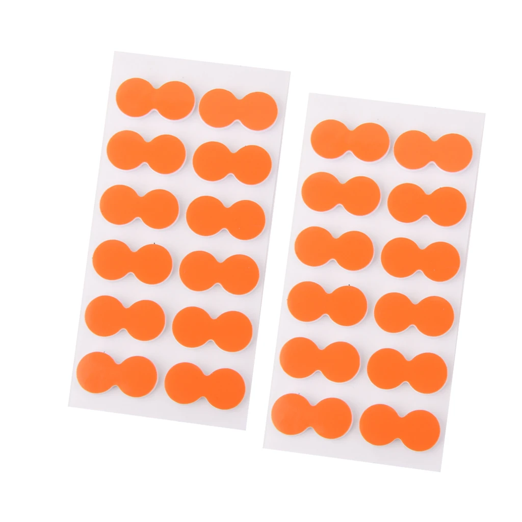 24pcs Outdoor Fly Fishing Pinch On Strike Indicator, Stick On Float Orange
