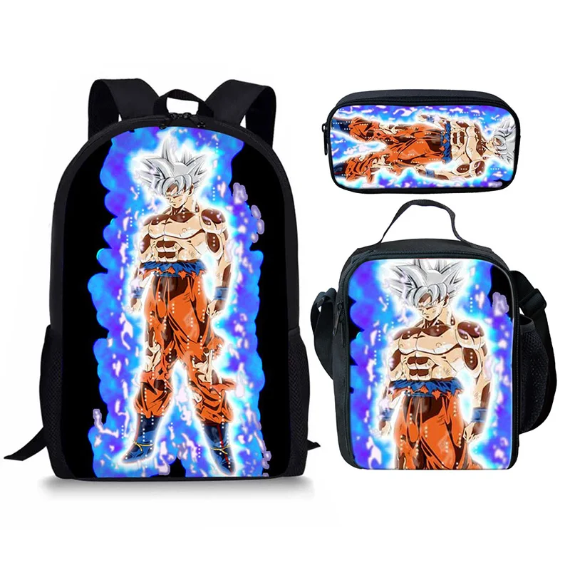 HYCOOL Dragon Ball рюкзак комплект из 3 предметов легкий прочный модная детская школьная книга Ланч карандаш сумки аниме узор Лучшие подарки - Цвет: MA100CGK