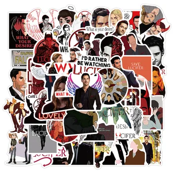 

50pcs/lot TV Series Lucifer Sticker Fantastic Magic Comedy DIY Motorcycle Phone Skateboard Laptop Guitar Decal Stickers