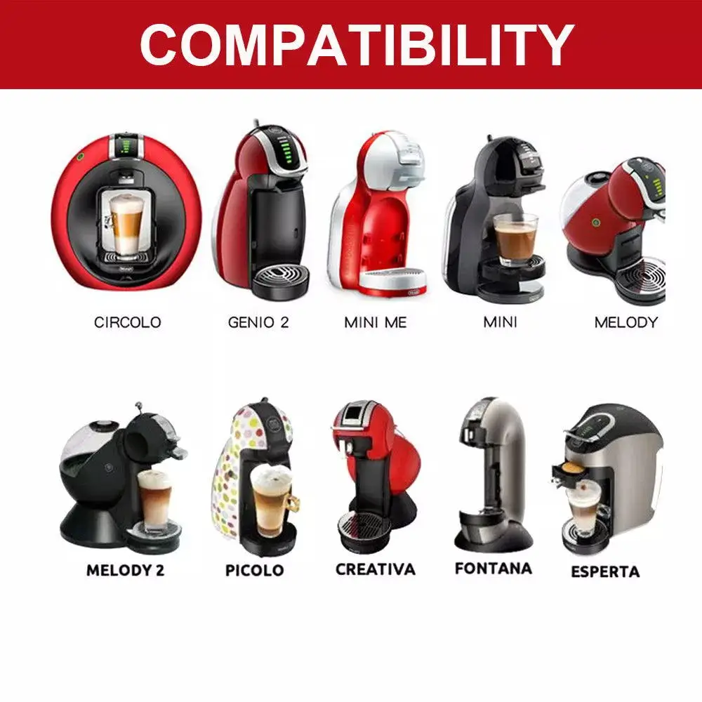 Многоразовые капсулы для кофе Nescafe Dolce Gusto из нержавеющей стали с фильтром Circolo и
