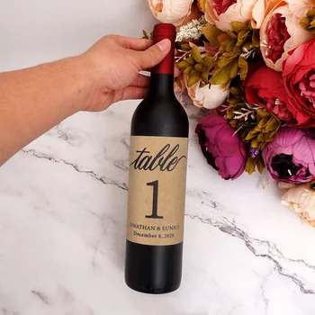 

Customized Name and date Personalized Birthday, Bride Shower, Wedding Champagne Wine Labels Stickers Bottle Wrappers