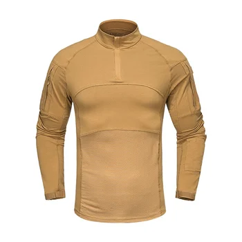 

Men's Military Army Tactical Shirt Long Sleeve Camo Quick Dry T-Shirt Camo Outdoor Sport Hiking Hunting Clothing Combat T Shirts