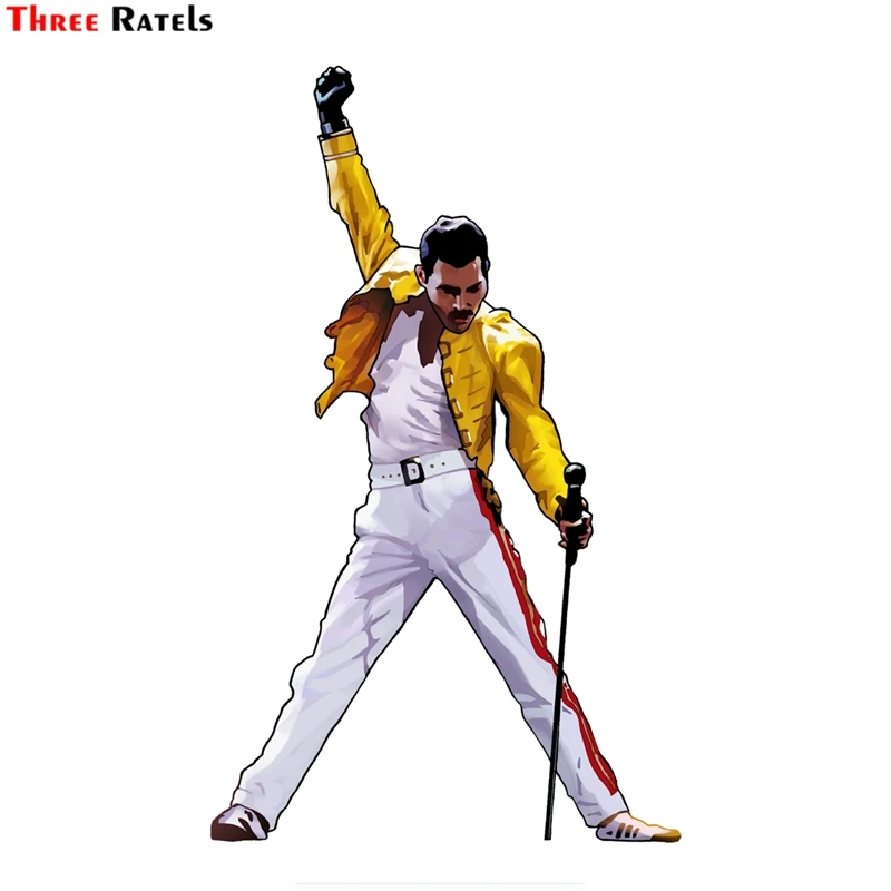 Виниловая наклейка Freddie Mercury с тремя рателями FTC-810#12x18,6 см, наклейка на стену для окна автомобиля, богемный стиль, Рапсодия, королева