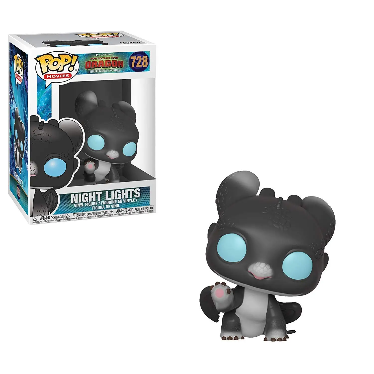 FUNKO POP официальные фильмы: Как приручить дракона-скрытый мир: ночные огни Виниловая фигурка Коллекционная модель игрушки - Цвет: Зеленый