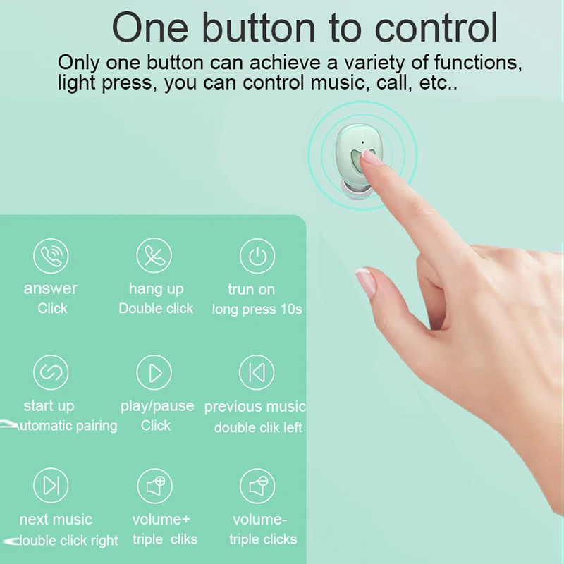 TWS Bluetooth гарнитура новые Macaron беспроводные наушники музыкальные наушники с шумоподавлением игровая гарнитура стерео беспроводные наушники